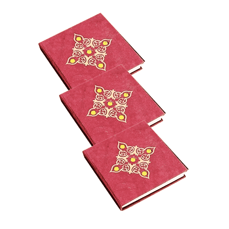 Notebook Rot mit Kieselsteinen - Klein