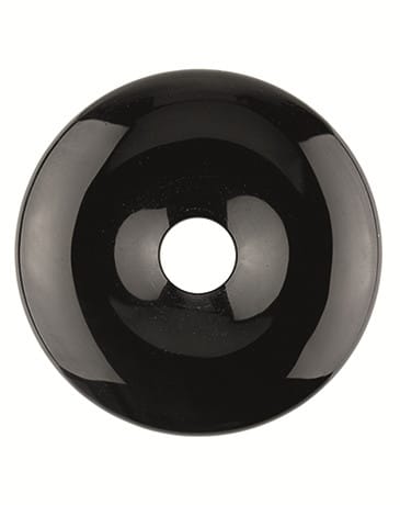 Obsidian schwarzer Donut 40 mm