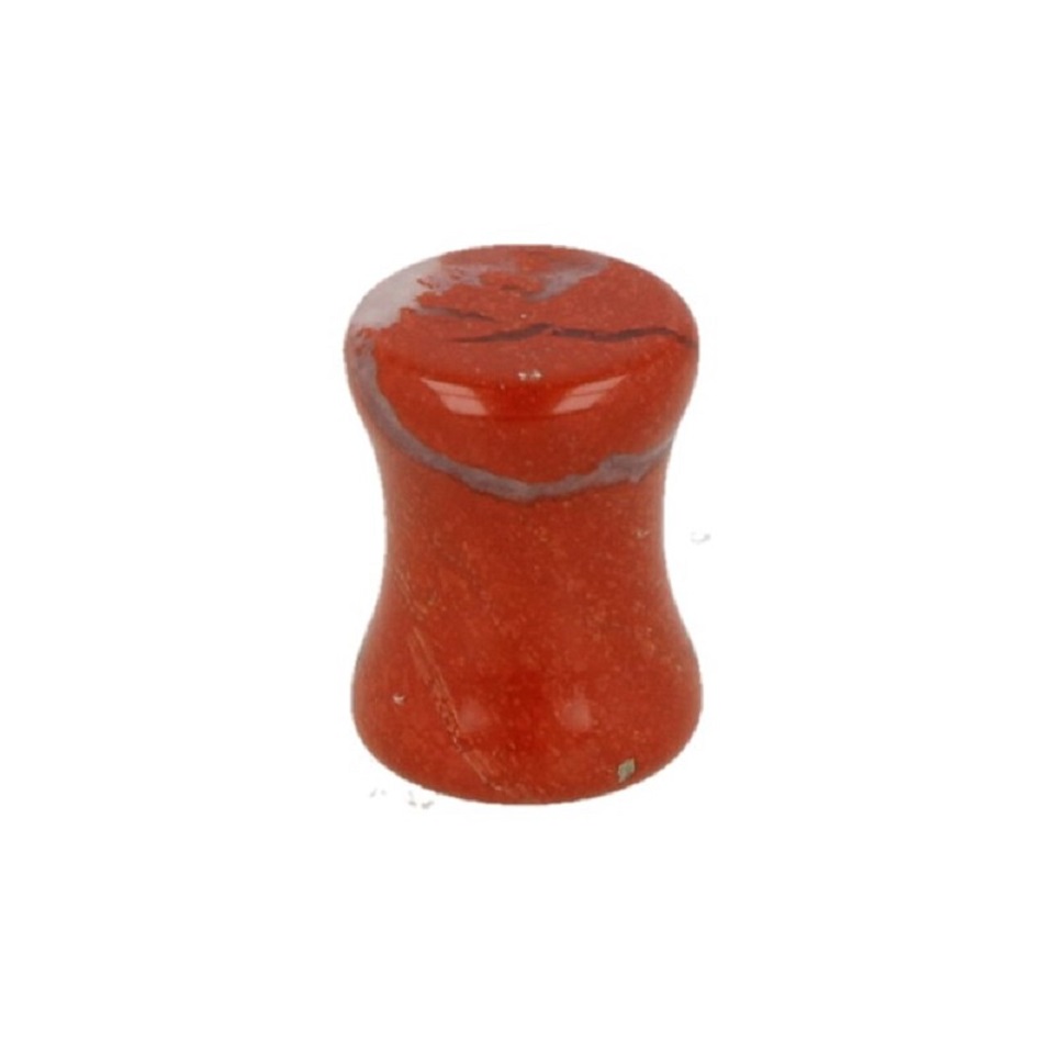 Ohr Plug Flesh Tunnel Jaspis rot (8 mm)