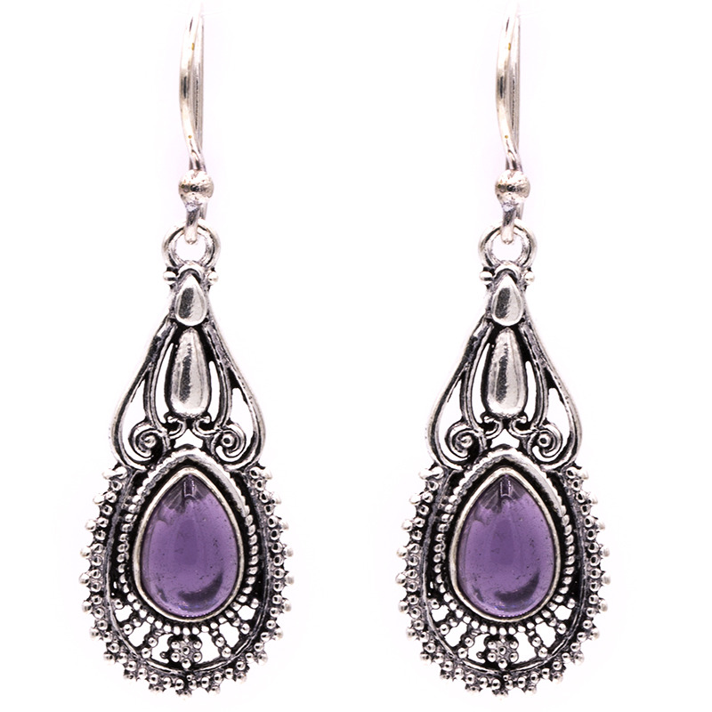 Ohrh-nger Bohemien mit Amethyst