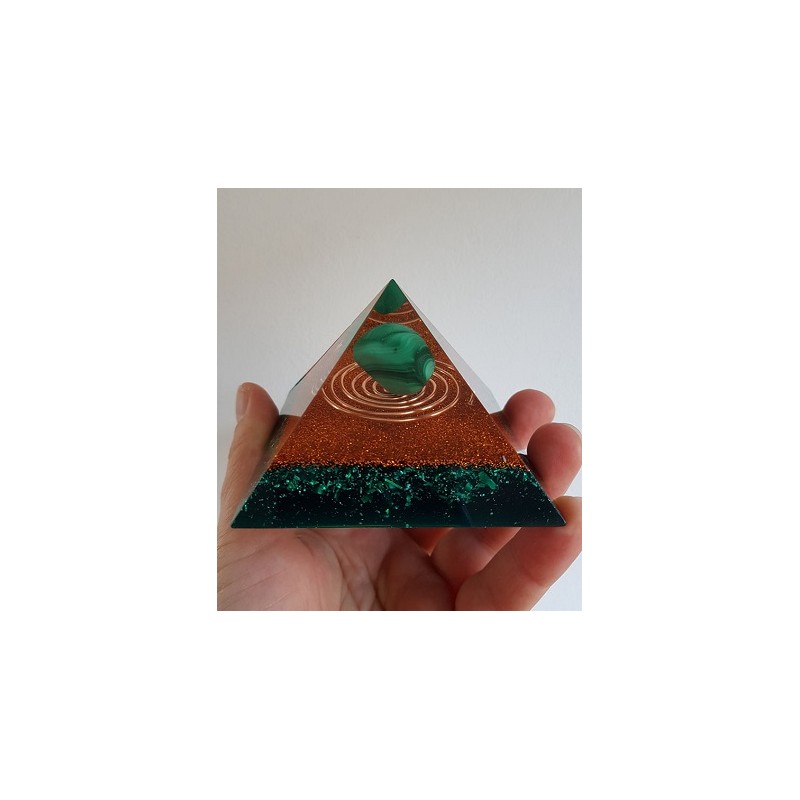 Orgonit Cheops Pyramide Malachit