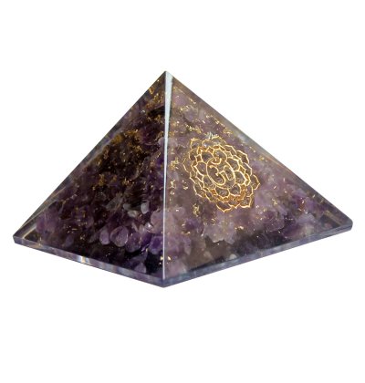 Orgonit Pyramide - Kronenchakra - Amethyst (1)