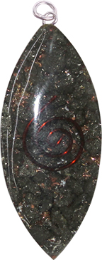 Orgonitanh-nger Oval - Pyrit