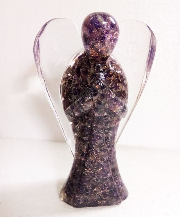 Orgonititengel aus Amethysten (12 cm)