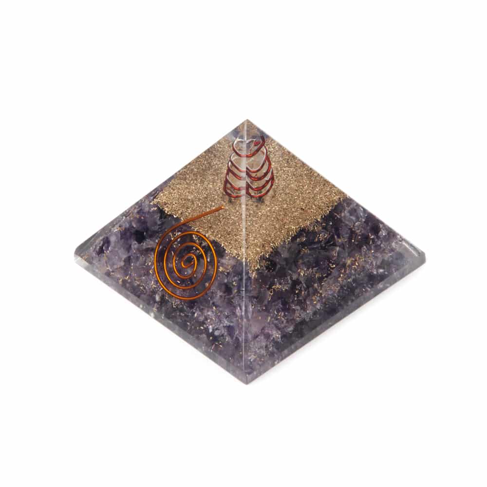 Orgonitpyramide - Amethyst mit Kristall - Gro-