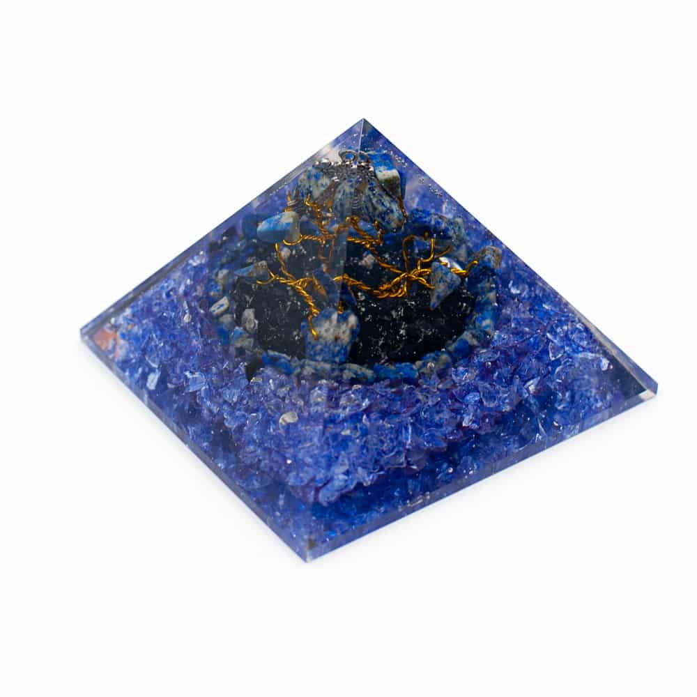 Orgonpyramide - Lapis Lazuli Edelsteinbaum gro-