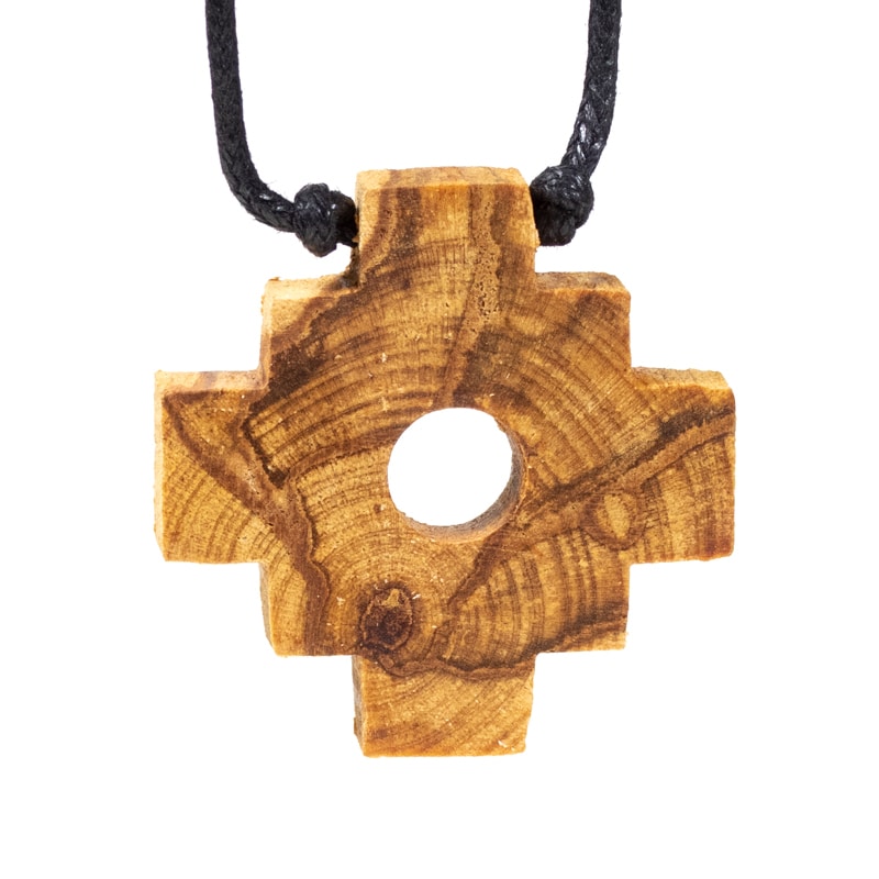 Palo Santo Halskette Chakana Inka Kreuz unter Schmuck - Perlen & Schn?rmaterial - Halsketten