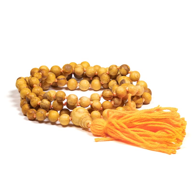 Palo Santo Mala mit Guru Perle + Knoten