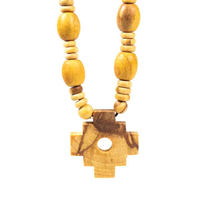 Palo Santo Schamanen Halskette mit Inka Kreuz