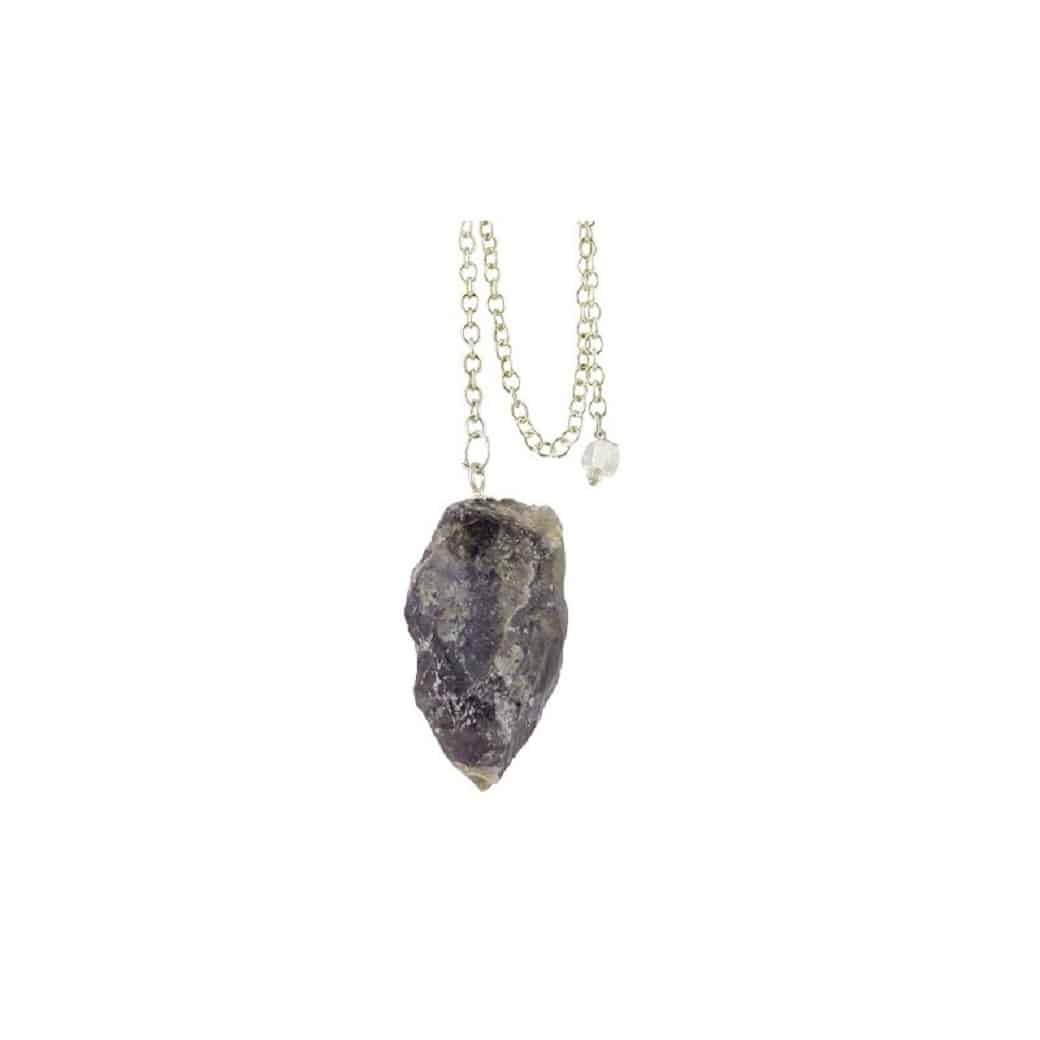 Pendel aus rohem Amethyst