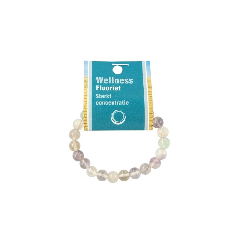 Powerbead Armband Fluorit Regenbogen (mit K-rtchen)