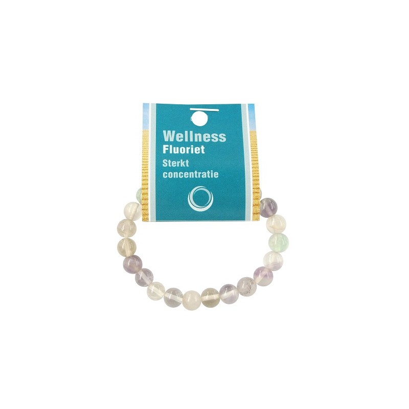 Powerbead Armband Fluorit Regenbogen (mit K-rtchen)