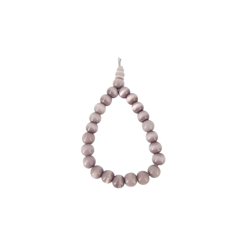 Powerbead Armband Katzenauge helles violett