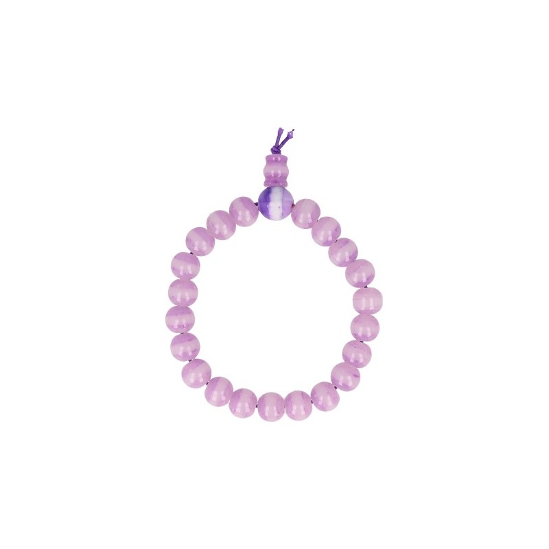 Powerbead Armband Katzenauge wei-violett