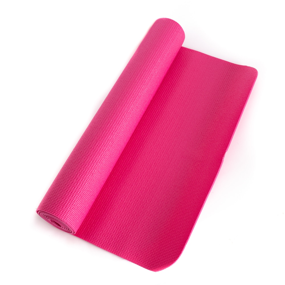 PVC Yogamatte Rosa - 183 x 61 x 0-4 cm