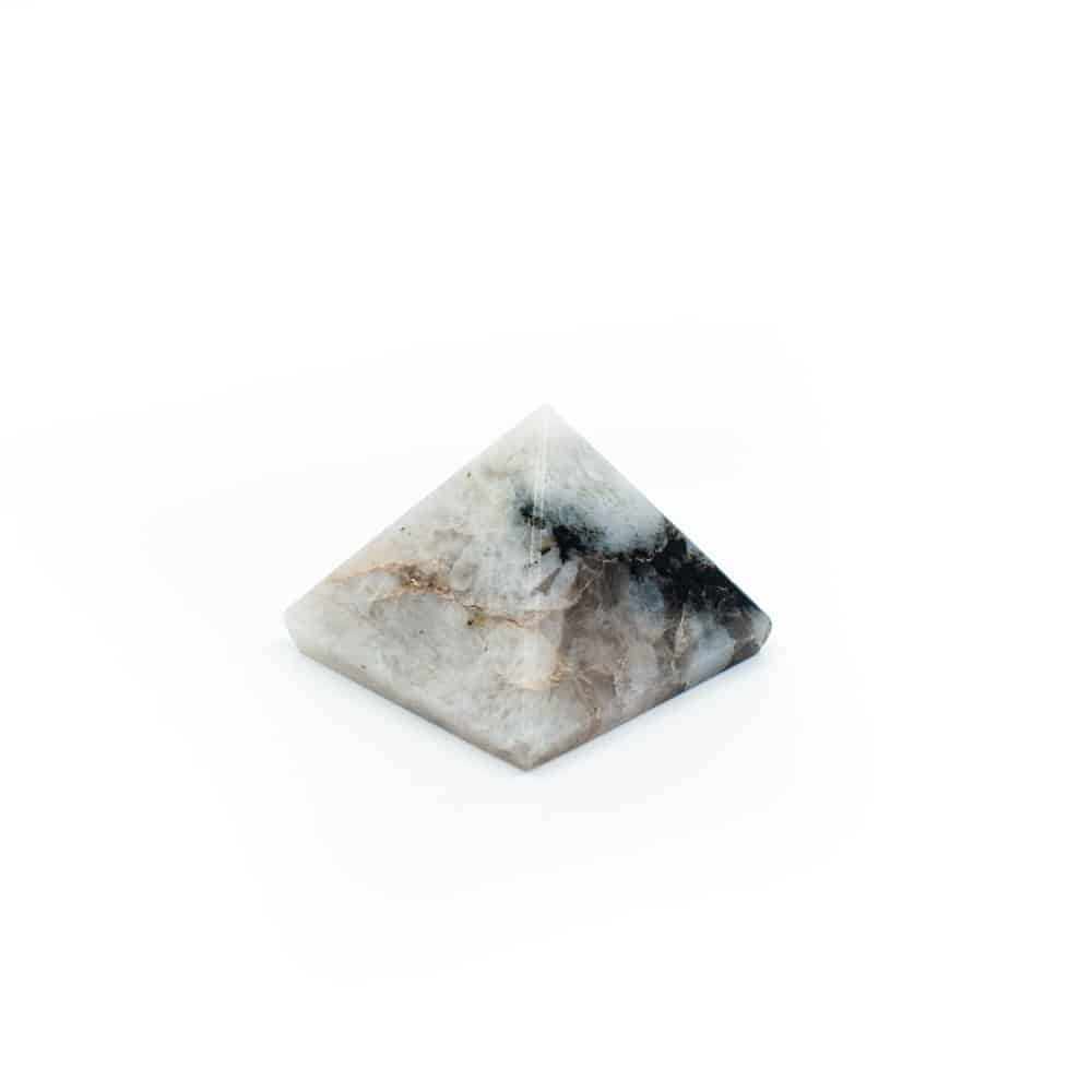 Pyramiden-Edelstein Regenbogen-Mondstein (25 mm)