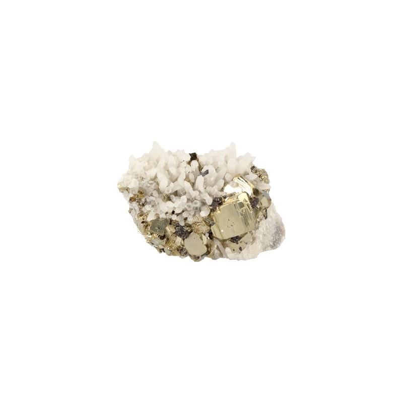 Pyrit Rohstein - Quarz Super A (Modell 5) (1) unter Edelsteine & Mineralien - Edelstein Arten - Rohe Edelsteine