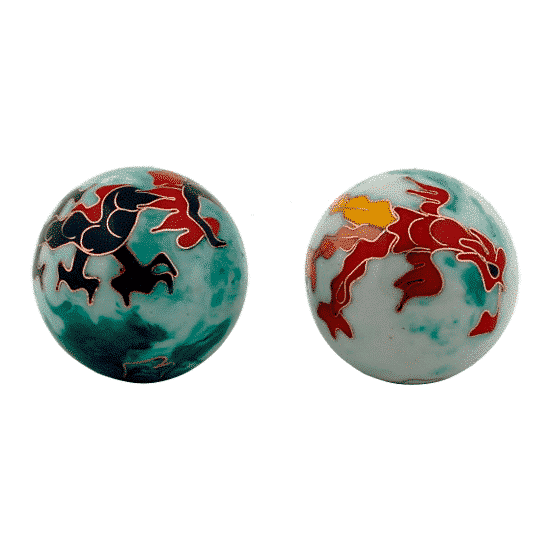 Qigongkugeln Drache und Ph-nix- 4 cm