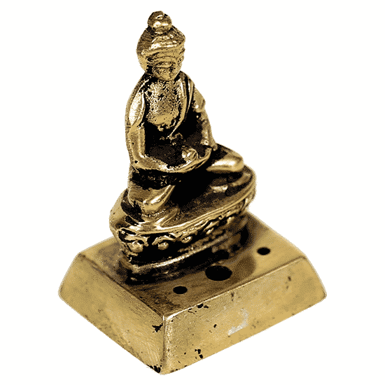 R-uchergef- Buddha aus Messing