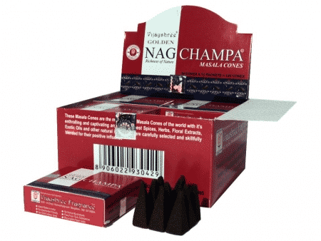 R-ucherkegel Golden Nag Champa Masala (12 Packungen)