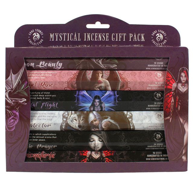 R-ucherst-bchen-Geschenkset Mystische R-ucherst-bchen von Anne Stokes (6 Packungen mit 20 St-bchen)