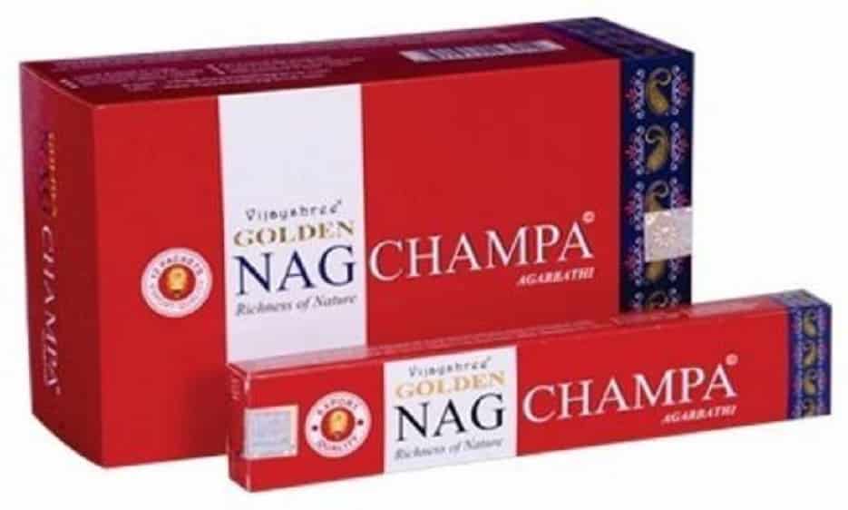 R-ucherst-bchen Golden Nag Champa (12 Packungen)