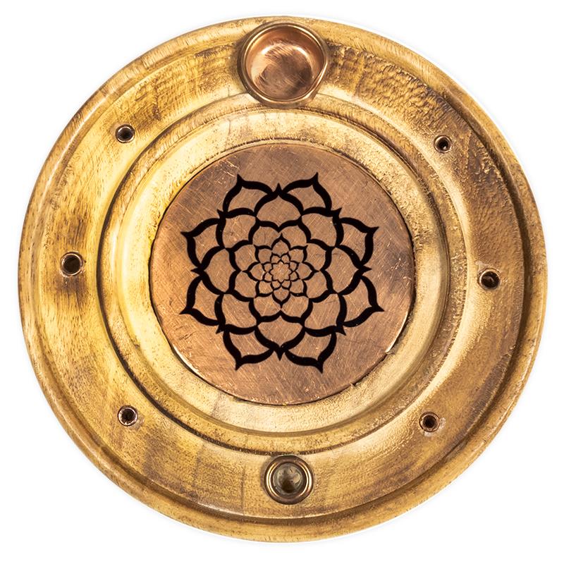 R-ucherst-bchen- und -kegelhalter Lotus Mandala (10 cm)