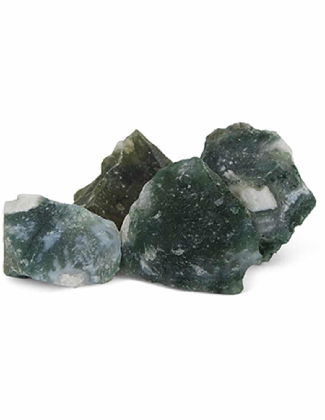 Roher Brocken Edelstein Moosachat Indien (250 Gramm) unter Edelsteine & Mineralien - Edelstein Arten - Rohe Edelsteine