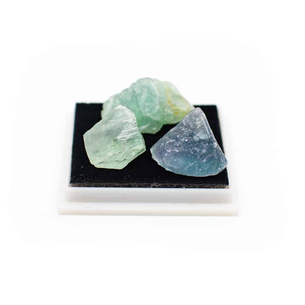 Roher gr-ner Fluorit in Box unter Edelsteine & Mineralien - Edelstein Arten - Rohe Edelsteine