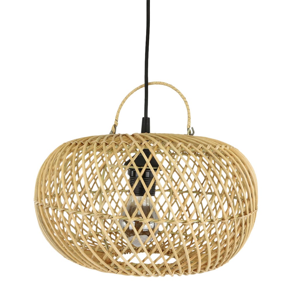 Runder Rattan Lampenschirm (32 x 19 cm)