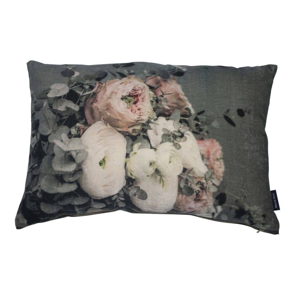 Samt Kissen Blumen Modell 8 (60 x 40 cm)