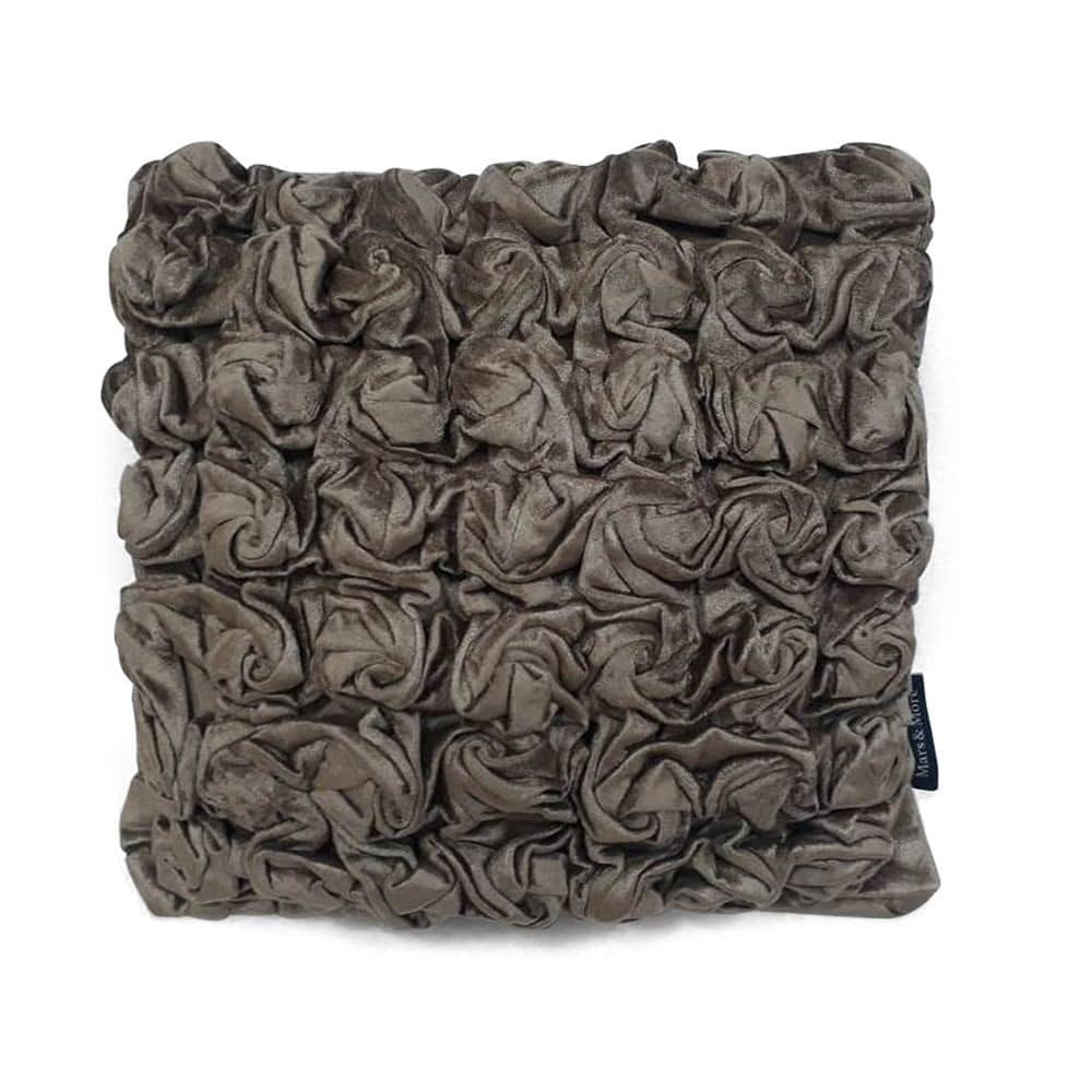 Samt Kissen Smock Taupe (30 x 30 cm)