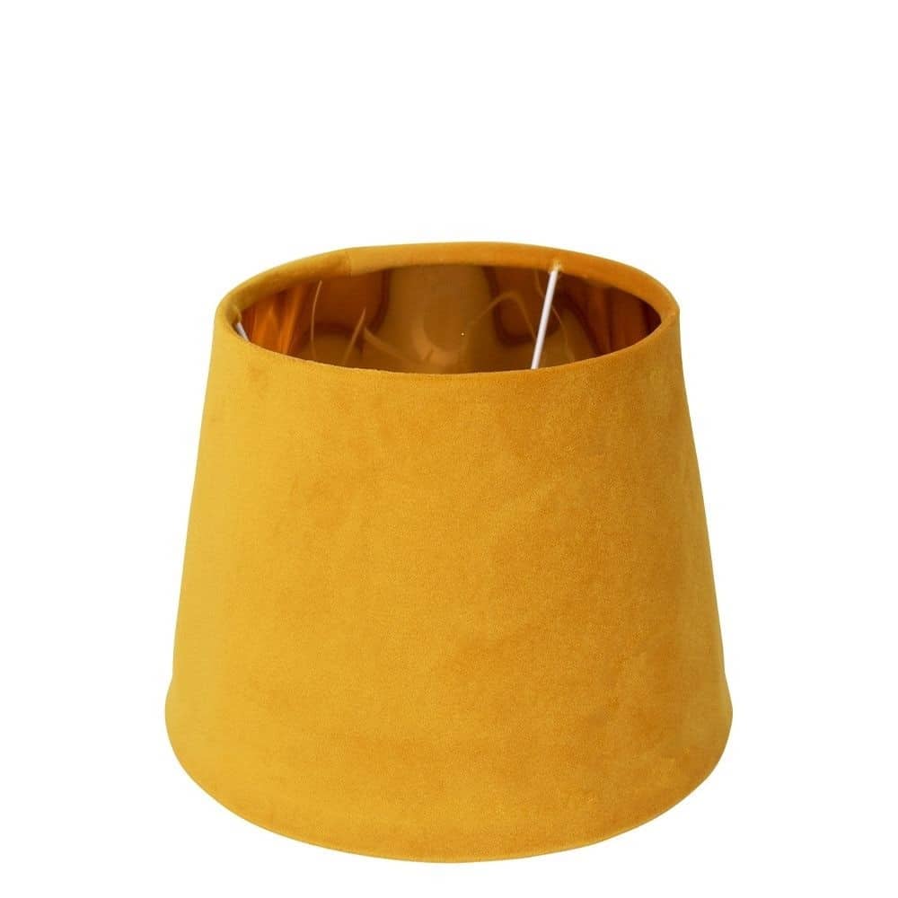 Samt Lampenschirm Honigfarbe (16 cm)