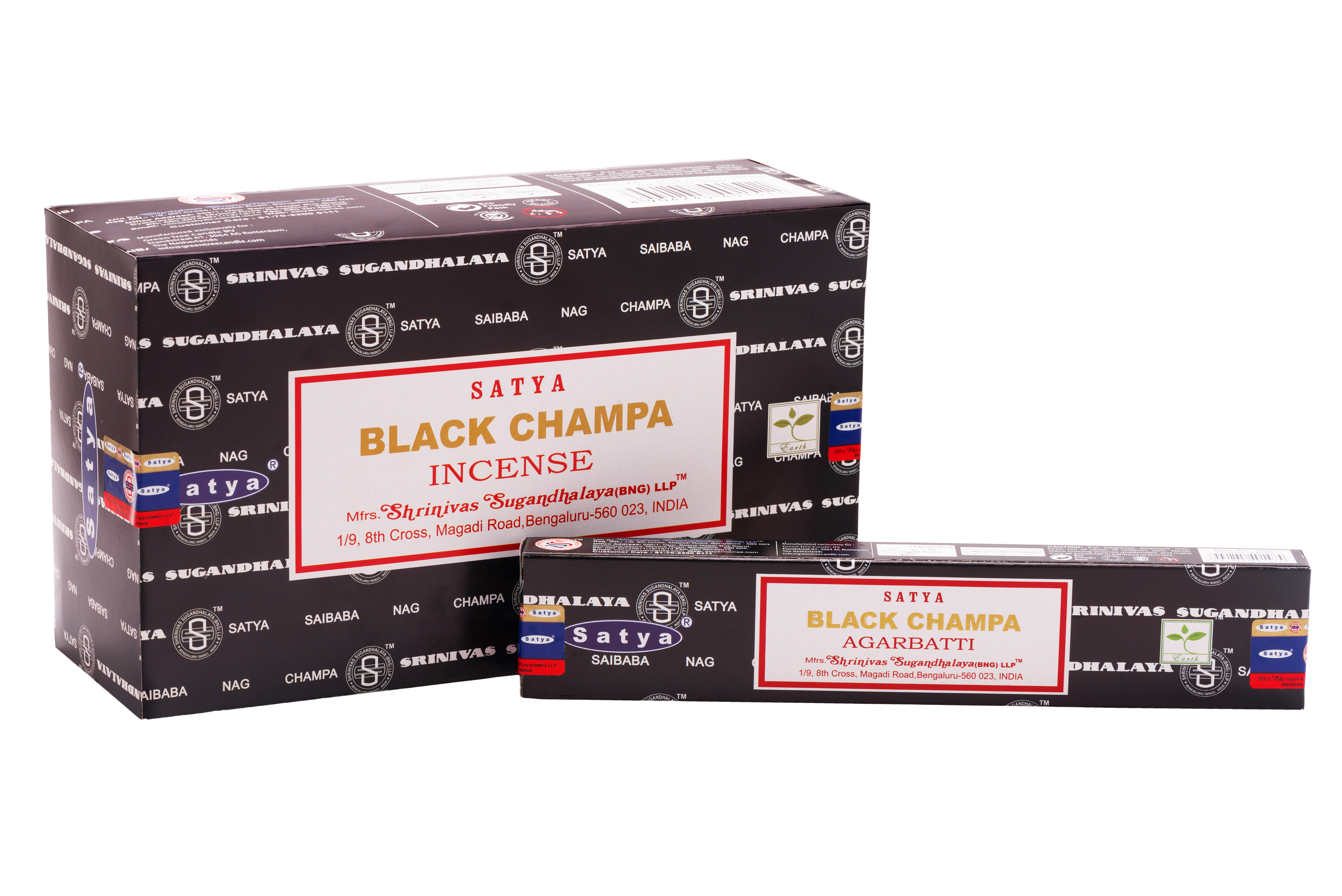 Satya R-ucherst-bchen Black Champa (12 Packungen - 15 Gramm)