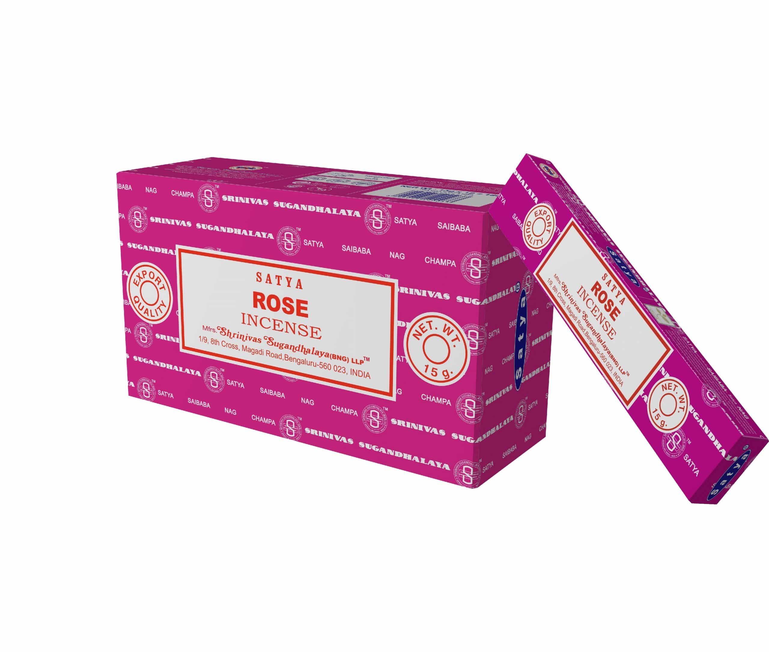 Satya Weihrauch Rose (12er Pack)