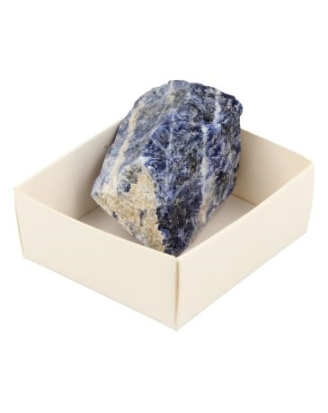 Schachtel Roher Edelstein Sodalith ca- 4 cm unter Edelsteine & Mineralien - Edelstein Arten - Rohe Edelsteine