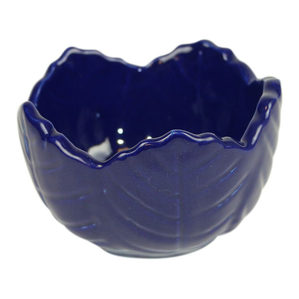 Schale aus Keramik Lotus Blau (10 x 10 x 7 cm)