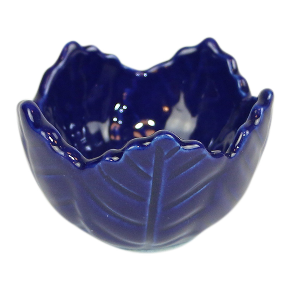 Schale aus Keramik Lotus Blau (7 x 7 x 4-5 cm)