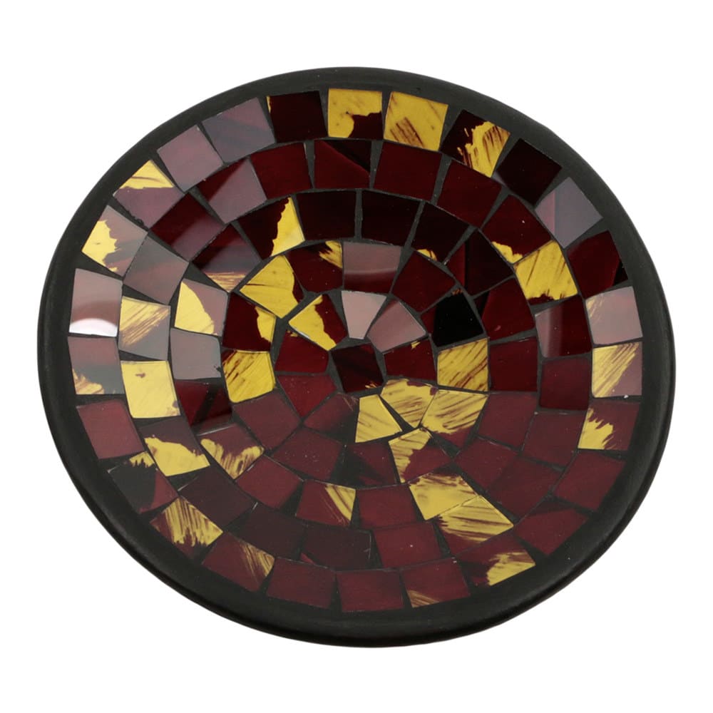 Schale Mosaik Braun-Gold (21 cm)