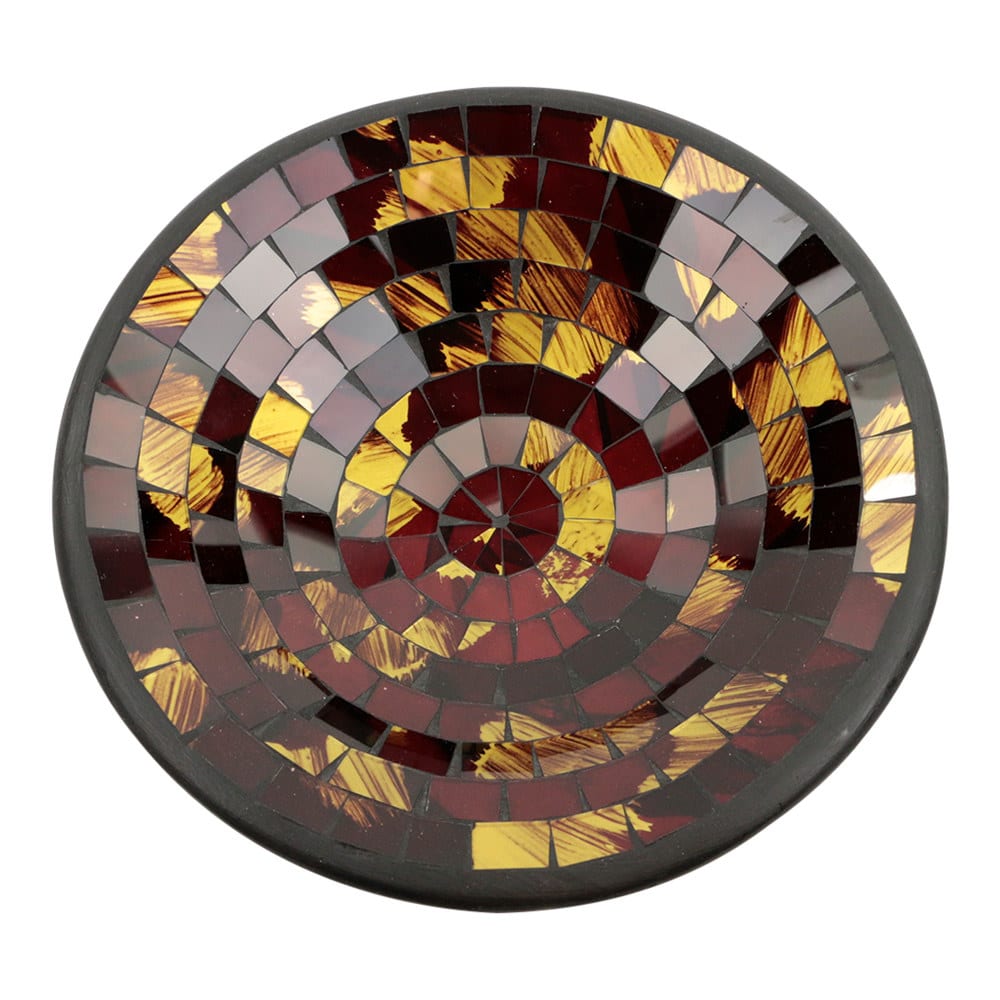 Schale Mosaik Braun-Gold (28 cm)