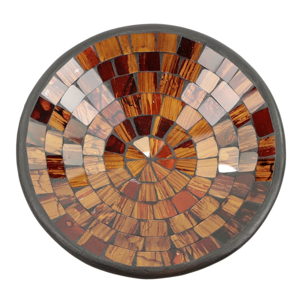 Schale Mosaik Kupferfarben (21 cm)