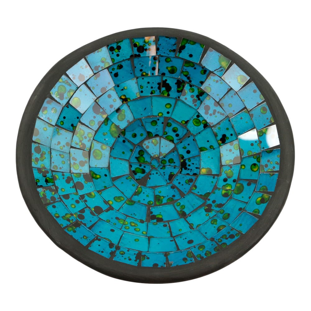 Schale Mosaik Meeresblau-Gr-n (21 cm)