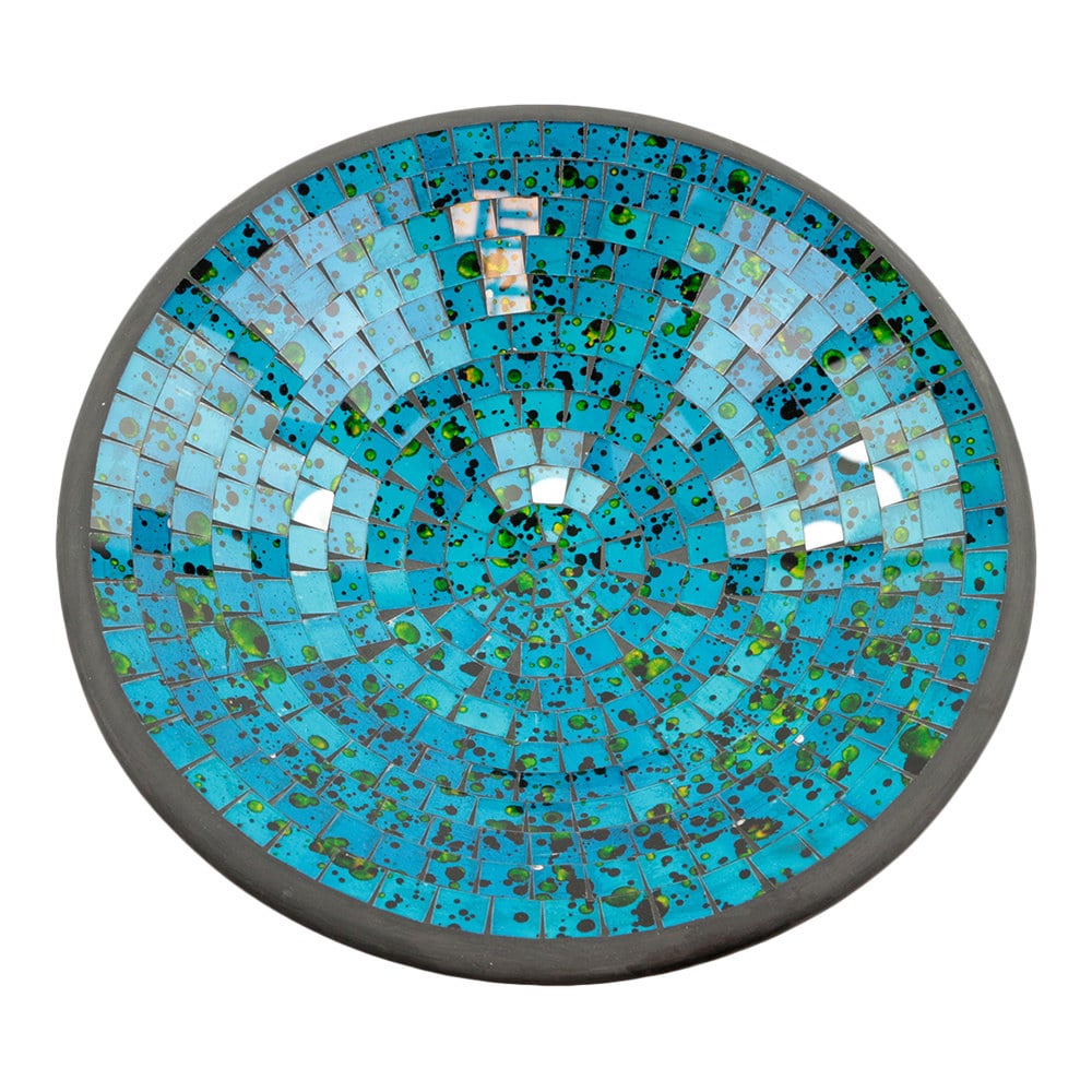 Schale Mosaik Meeresblau-Gr-n (37 cm)
