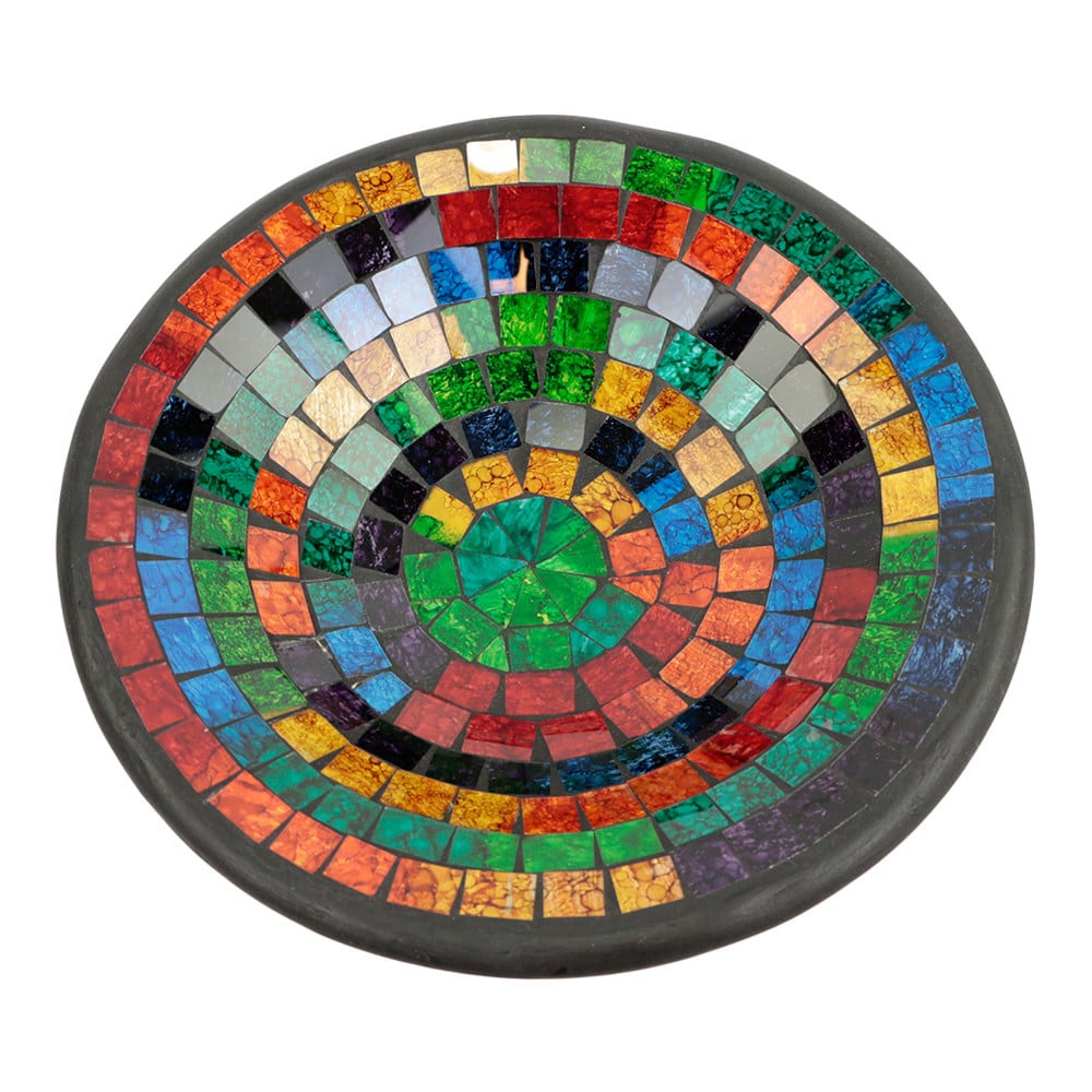 Schale Mosaik Regenbogenfarben (28 cm)