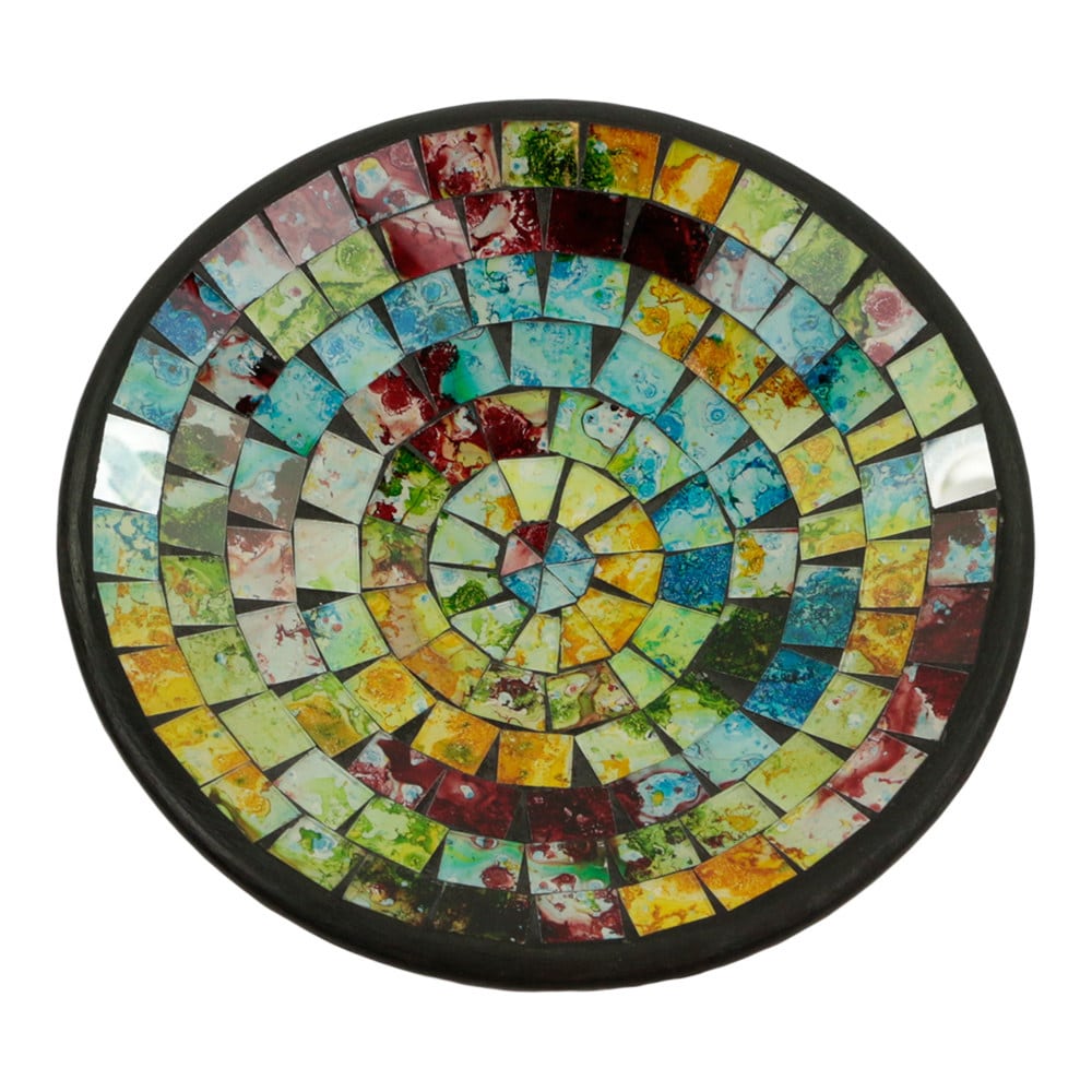 Schale Mosaik Weiche Farben Mehrfarbig (21 cm)