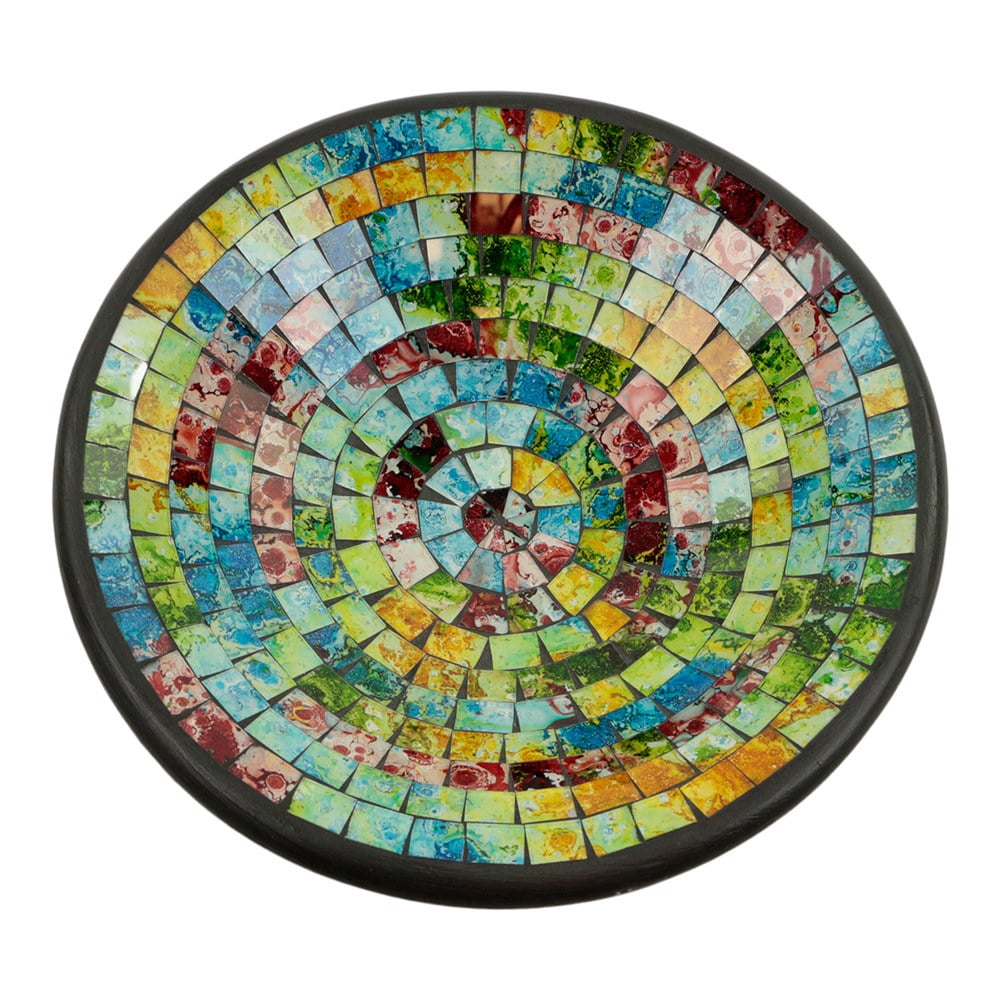 Schale Mosaik Weiche Farben Mehrfarbig (28 cm)
