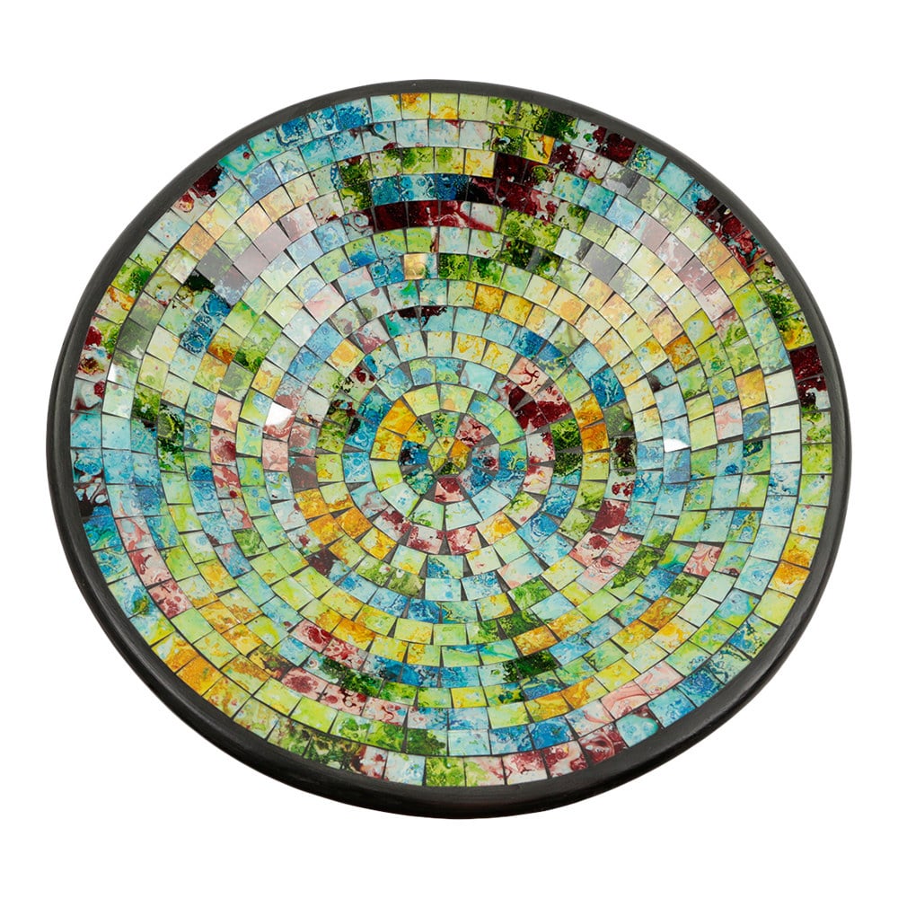Schale Mosaik Weiche Farben Mehrfarbig (37 cm)