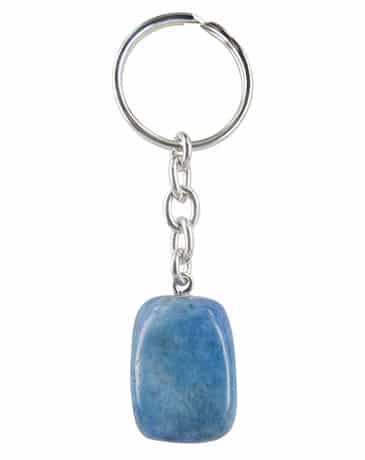 Schl-sselanh-nger Edelstein Blauquarz (gef-rbt) unter Schmuck - Gl?cksanh?nger - Schl?sselanh?nger - Schl?sselanh?nger Edelstein