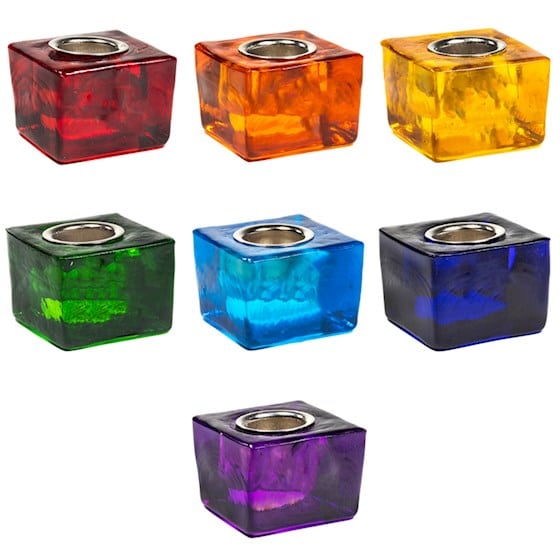 Set: 7 farbige Kerzenhalter mit 22 mm -ffnung