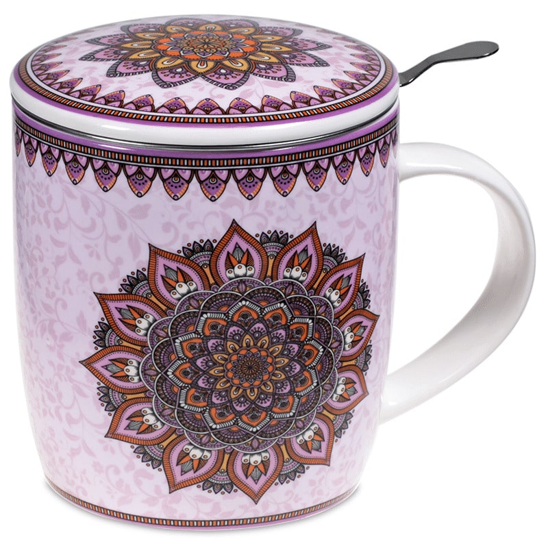 Set Teetasse Mandala lila unter Wellness - Essen & Trinken - Gl?ser & Tassen - Tassen & Becher